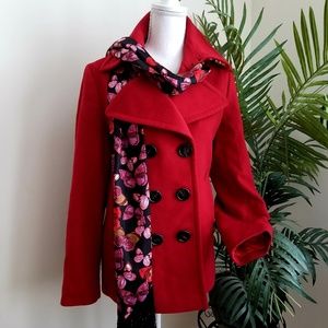 Authentic Burberry Red Coat